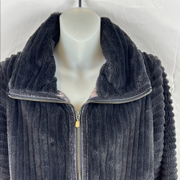 Anthropologie Natasha Full Zipper Faux-Fur Cozy Casual Winter Jacket Size M - Picture 6 of 13